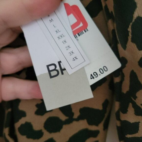 BP animal print sweatshirt hooded, crop long sleeve, kangourou pocket - Picture 4 of 5